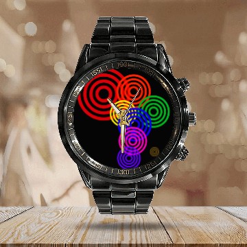 Discover African vibe v1 Calendar Steel Band Watch
