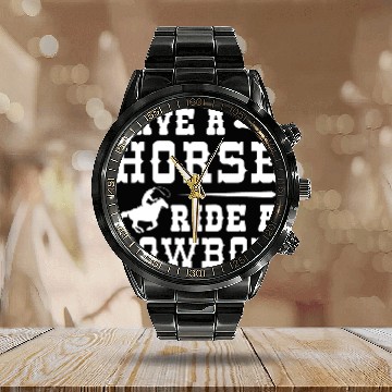 Discover Save A Horse Ride A Cowboy Calendar Steel Band Watch