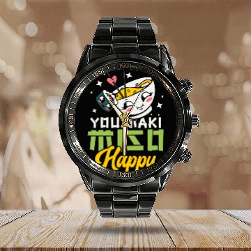 Discover You Maki Miso Happy Ramen Lover Japan Japanese Calendar Steel Band Watch