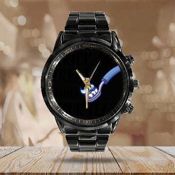 Discover Trick or treat brush your teeth b Calendar Steel Band Watch