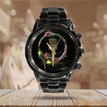 Discover Disc Golf Storm Ultimate Premium Calendar Steel Band Watch