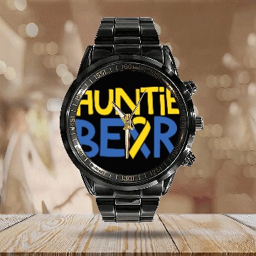Discover Down Syndrome Awareness T21 Day Kids Aunt Calendar Steel Band Watch