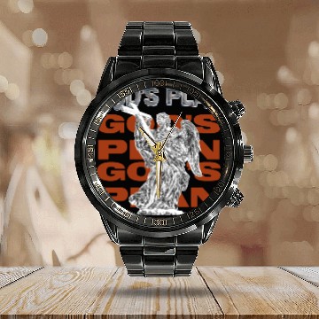 Discover Gods Plan Streetwear Design Calendar Steel Band Watch