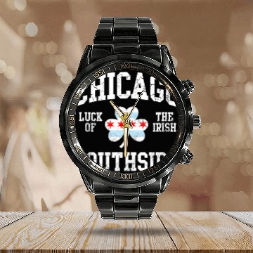 Discover Chicago Southside Luck Of The Irish St Patrick s Calendar Steel Band Watch