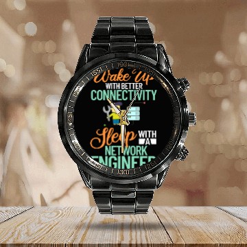 Discover Network Engineer Director Computer Engineering Calendar Steel Band Watch