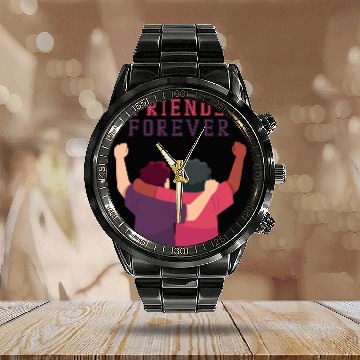 Discover Cool Friends forever Calendar Steel Band Watch for friendship day to you