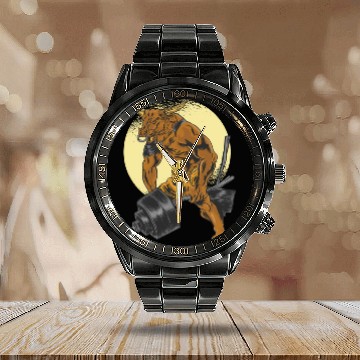 Discover MUSCLE MINOTAUR Calendar Steel Band Watch