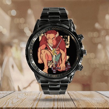 Discover Muscle Buffalo Calendar Steel Band Watch