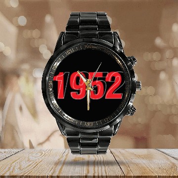 Discover 1952 Streetwear Calendar Steel Band Watch