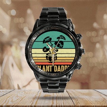 Discover Plant Daddy Funny Gardening Houseplants Landscapin Calendar Steel Band Watch
