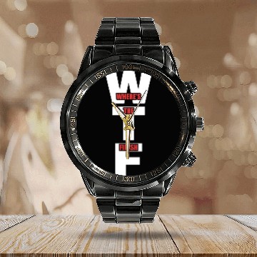 Discover WTF Where's The Finish - Running Runner Calendar Steel Band Watch