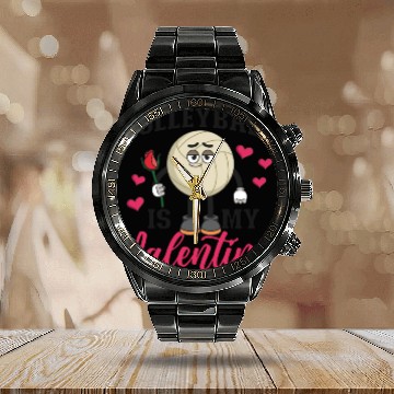 Discover Volleyball Player Team Valentines Calendar Steel Band Watch