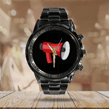 Discover Cheer Dad, The Only Thing I Flip Is My Wallet 5 Calendar Steel Band Watch