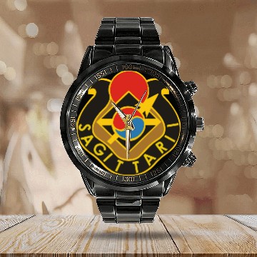 Discover Army 4th DUI wo Txt X 300 Calendar Steel Band Watch