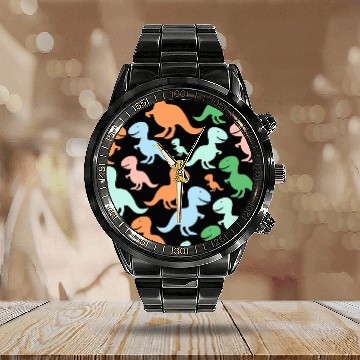 Discover PAPA SAUR, Father's Day Calendar Steel Band Watch