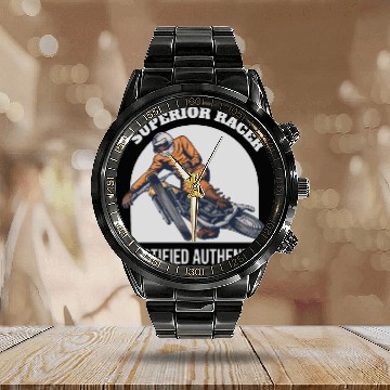 Discover Superior Car Race Calendar Steel Band Watch