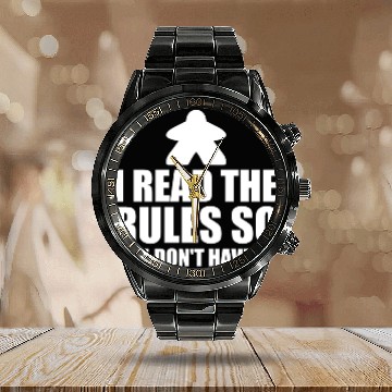 Discover Board Game Card Calendar Steel Band Watch