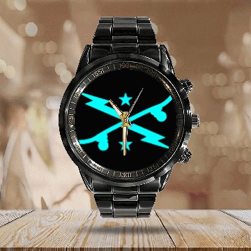 Discover Lightning Skateboard Calendar Steel Band Watch