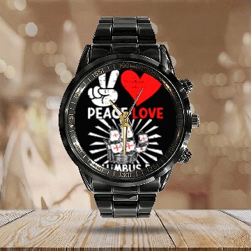 Discover Columbus Day Italian Pride Calendar Steel Band Watch