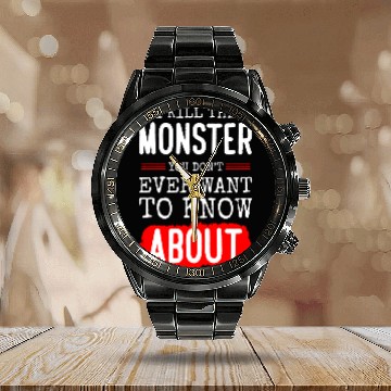 Discover Evil Cute Little Sister Brother Calendar Steel Band Watch