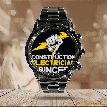 Discover Electrician Electrical Engineer Lineman Calendar Steel Band Watch