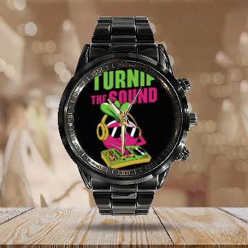 Discover Music Turnip Party Music Lover Vegetable Calendar Steel Band Watch