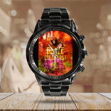 Discover Blaze Goldburst Fantasy Book Demon Ghost Calendar Steel Band Watch