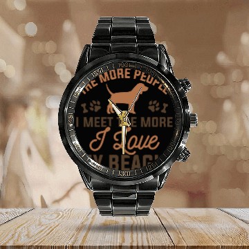 Discover I Love My Beagle Calendar Steel Band Watch