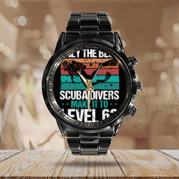 Discover 63 Scuba Diving Level 63 Year Diver Snorkeling Calendar Steel Band Watch