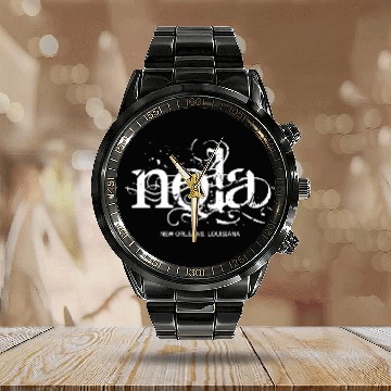 Discover NOLA New Orleans Calendar Steel Band Watch