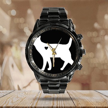 Discover Cat Love Cute Cat For Cat Lovers Calendar Steel Band Watch