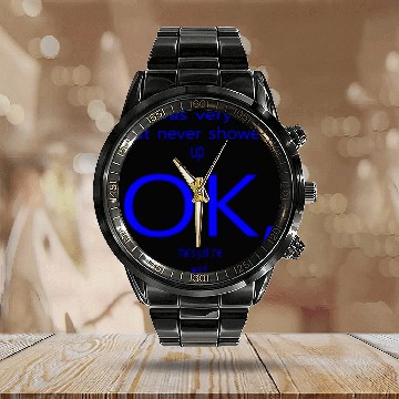 Discover He was very sad but never Calendar Steel Band Watch