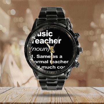 Discover Music Teacher Definition Funny Back To School 2023 Calendar Steel Band Watch
