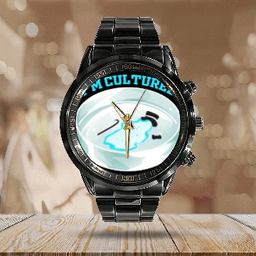 Discover Microbiology Biology Teacher - Cultural Awareness Calendar Steel Band Watch