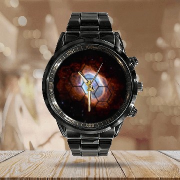 Discover James Webb Space Telescope Southern Ring Nebula Calendar Steel Band Watch