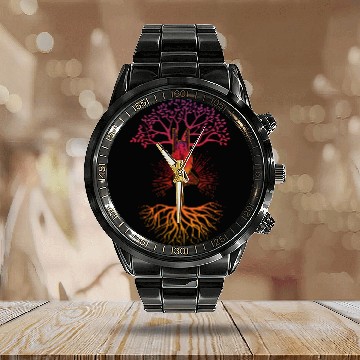 Discover Relax Yoga Time Mandala Meditate Pilates Yoga Calendar Steel Band Watch