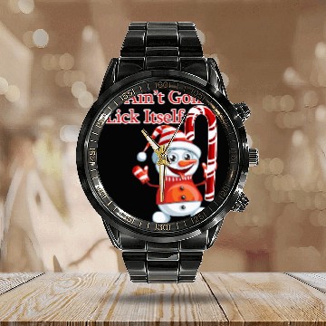 Discover Christmas Holiday Candy Canes It'S Not Gonna Lick Calendar Steel Band Watch