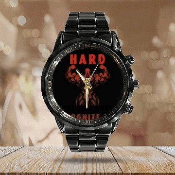 Discover I Will Win Just Watch / gym /workout /exercise Calendar Steel Band Watch