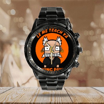 Discover Let me Teach you kung fu Calendar Steel Band Watch