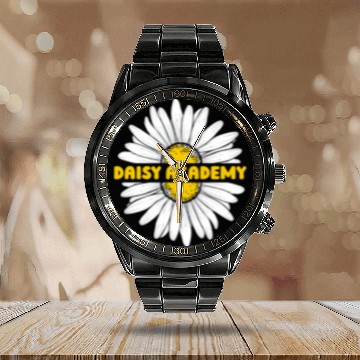 Discover Daisy Garden Gardening Gardener Calendar Steel Band Watch