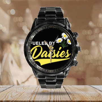 Discover Daisy Garden Gardening Gardener Calendar Steel Band Watch