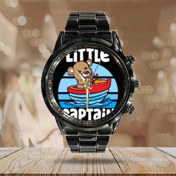 Discover Sailing Sailboat Boating Kid Child Yacht Boat Calendar Steel Band Watch