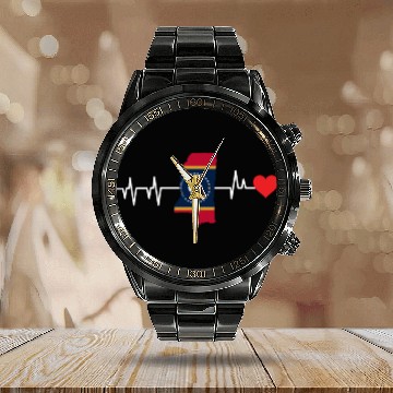 Discover Mississippi Heartbeat Gift Calendar Steel Band Watch