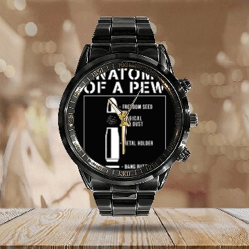 Discover Anatomy Of A Pew Bullet Calendar Steel Band Watch