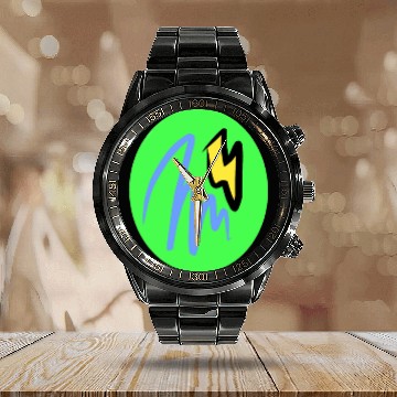 Discover Tornado and Thunder design Calendar Steel Band Watch