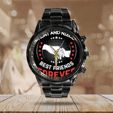 Discover Aunt and Niece Best Friends Forever Calendar Steel Band Watch