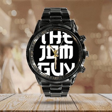 Discover The JDM Guy white text japanese car lover Calendar Steel Band Watch