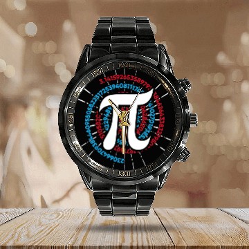 Discover Happy Pi Day March 14 314 Math Algebra Nerd Pie Calendar Steel Band Watch
