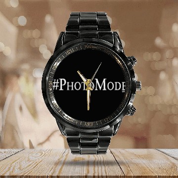 Discover Hashtag PhotoMode By Raider Warrior Calendar Steel Band Watch