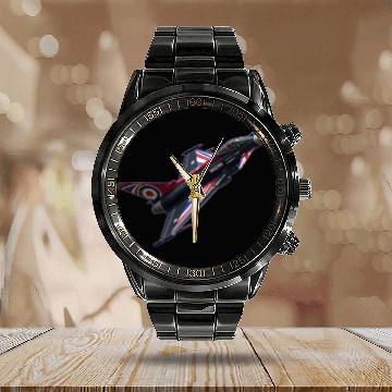 Discover Union Jack Typhoon Calendar Steel Band Watch